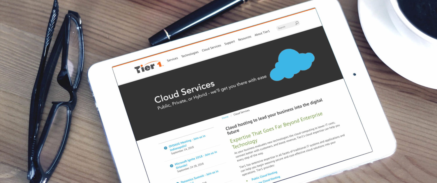 Pomerantz Marketing was engaged by Tier 1, an IT managed services provider, to redo their website design. It Managed Services Website.