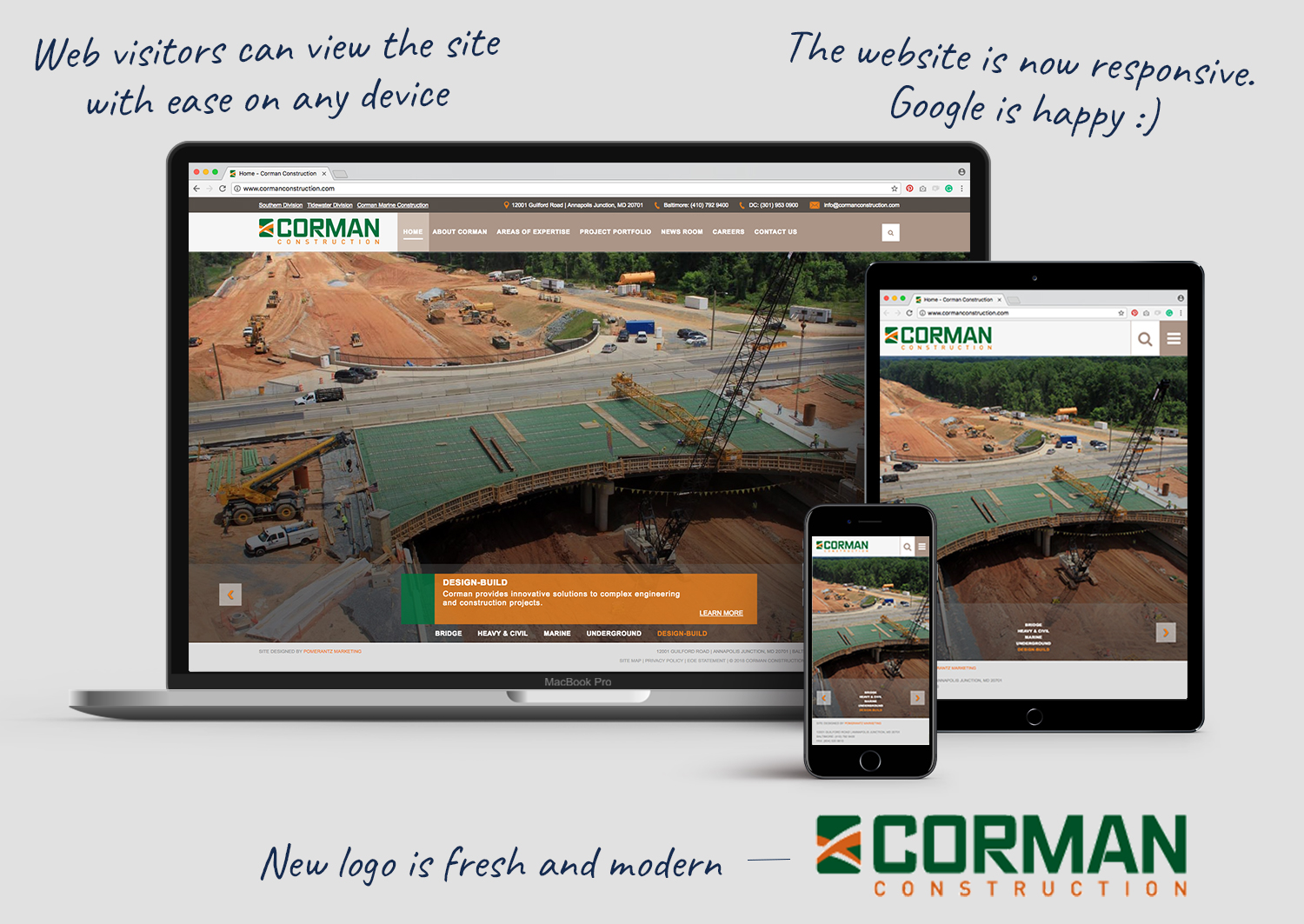 New Corman site