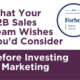B2B Sales Team Wishes for Marketing