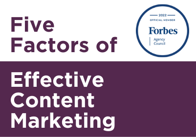 Five Factors of Effective Content Marketing